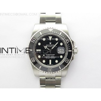 Submariner 40mm 116610 LN Black Ceramic 904L Steel AR+F 1:1 Best Edition Black Dial On 904L SS Bracelet VR3135