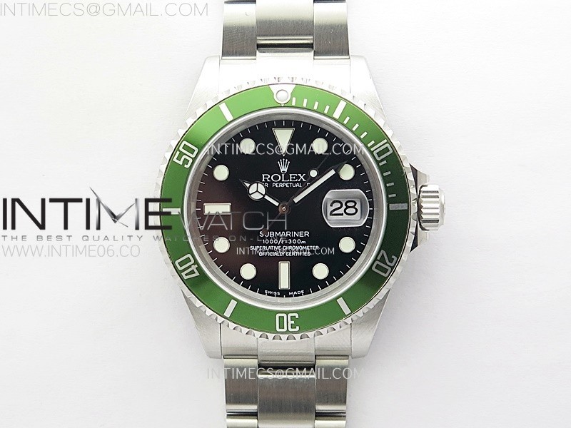 Submariner 16610 LV No Rehaut Engraving 904L Steel ARF 1:1 Best Edition on SS Bracelet SH3135 V2