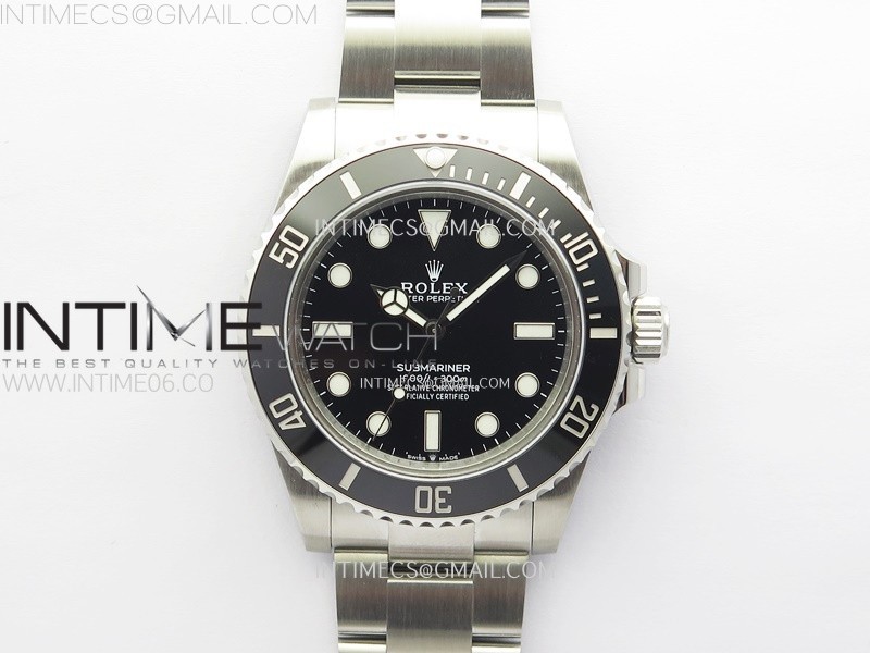Submariner 41mm 124060 No Date 904L Steel VSF 1:1 Best Edition Black Dial VS3230
