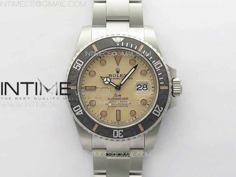 Submariner DIW Sandblasted VSF 1:1 Best Edition Brown Dial on SS Bracelet VS3135