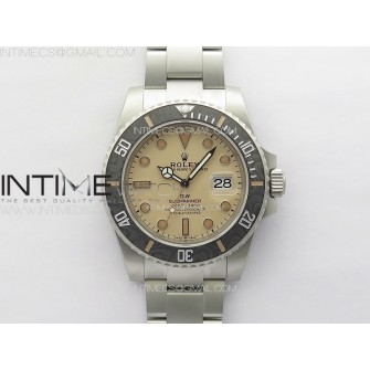 Submariner DIW Sandblasted VSF 1:1 Best Edition Brown Dial on SS Bracelet VS3135