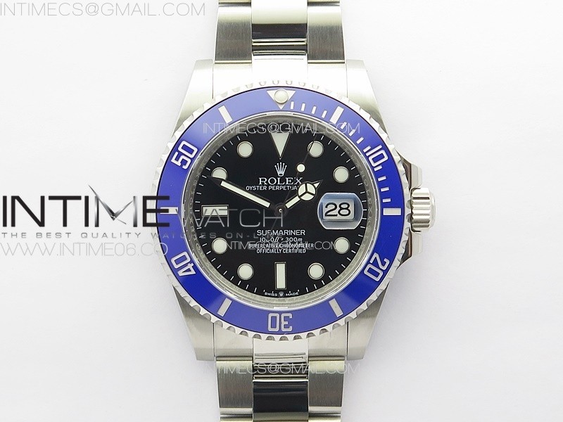 Submariner 41mm 126619 LB Blue Ceramic 3EF 1:1 Best Edition Black Dial On 904L Steel Case And Bracelet VR3235