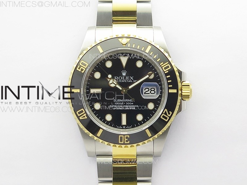 Submariner 41mm 126613 LN SS/YG 3EF 1:1 Best Edition Black Dial on SS/YG Bracelet VR3235