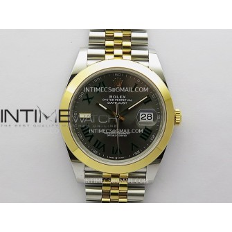 DateJust 126303 904L SS/YG VSF 1:1 Best Edition Gray Dial Roman Markers On Jubilee Bracelet VS3235
