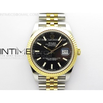 DateJust 41 126333 904L SS/YG VSF 1:1 Best Edition Black Dial on Jubilee Bracelet VS3235