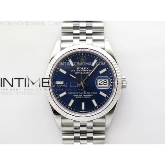 DateJust 36mm 126234 904L SS VSF 1:1 Best Edition Blue Fluted Dial on Jubilee Bracelet VS3235