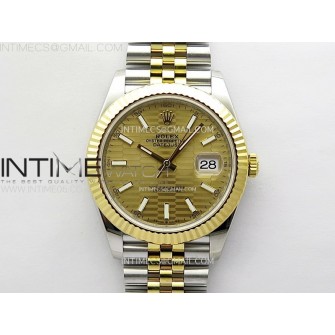 DateJust 41 126333 904L SS/YG VSF 1:1 Best Edition Gold Fluted Dial on Jubilee Bracelet VS3235