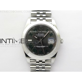 DateJust 41 126300 904L SS VSF 1:1 Best Edition Gray Dial Roman Markers on Jubilee Bracelet VS3235