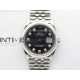DateJust 36 SS 126234 VSF 1:1 Best Edition 904L Steel Black Dial Diamonds Markers on Jubilee Bracelet VS3235
