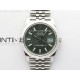 DateJust 41 126334 904L SS VSF 1:1 Best Edition Green Fluted Dial on Jubilee Bracelet VS3235