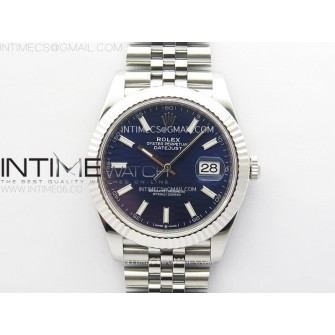 DateJust 41 126334 904L SS VSF 1:1 Best Edition Blue Fluted Dial on Jubilee Bracelet VS3235