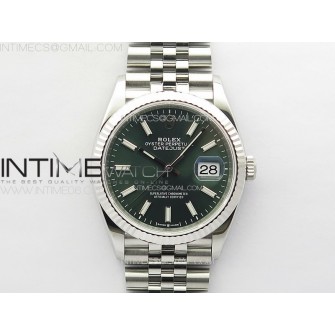 DateJust 36 SS 126234 VSF 1:1 Best Edition 904L Steel Green Dial on Jubilee Bracelet VS3235