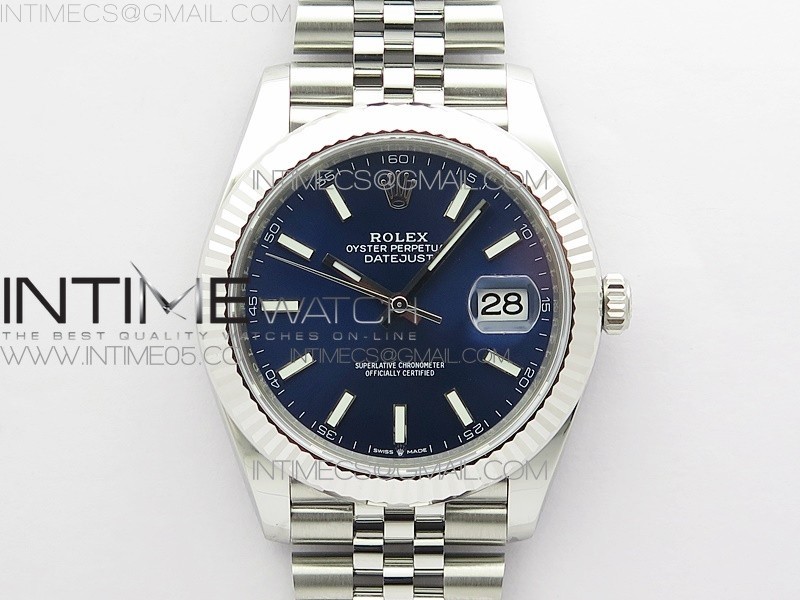 DateJust 41 126334 904L SS VSF 1:1 Best Edition Blue Dial on Jubilee Bracelet VS3235