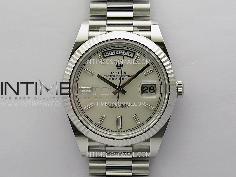 Day Date 228239 40mm Gain Weight V3 THBF 1:1 Best Edition White MOP Dial T Diamond Marker On President Bracelet VR3255