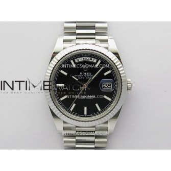 Day Date 228239 40mm Gain Weight V3 THBF 1:1 Best Edition Black Dial Stick Marker On President Bracelet VR3255