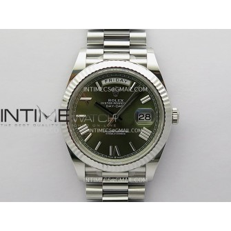 Day Date 228239 40mm Gain Weight V3 THBF 1:1 Best Edition Green Dial Roman Marker On President Bracelet VR3255