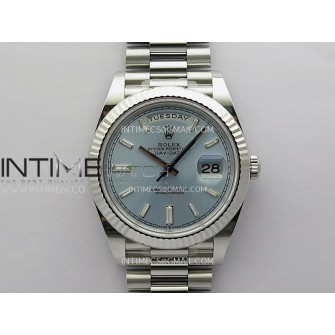 Day Date 228239 40mm Gain Weight V3 THBF 1:1 Best Edition Ice Blue Dial T Diamond Marker On President Bracelet VR3255
