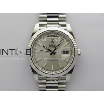 Day Date 228239 40mm Gain Weight V3 THBF 1:1 Best Edition Silver Dial Stick Marker On President Bracelet VR3255