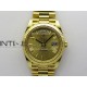 Day Date 40 YG 228238 THBF 1:1 Gain Weight Best Edition Gold Dial Roman Marker on President Bracelet VR3255 V3