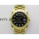 Day Date 40 YG 228238 THBF 1:1 Gain Weight Best Edition Black Dial Stick Marker on President Bracelet VR3255 V3
