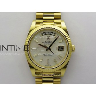 Day Date 40 YG 228238 THBF 1:1 Gain Weight Best Edition White MOP Dial T Diamond Marker on President Bracelet VR3255 V3