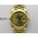 Day Date 40 YG 228238 THBF Gain Weight 1:1 Best Edition Gold Dial T Diamond Marker on President Bracelet VR3255 V3 (Gain Weight)