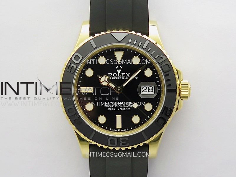 Yacht-Master 42mm 226658 3D Black Ceramic Bezel Gain Weight V2 VSF 1:1 Best Edition On Oysterflex Strap VS3235