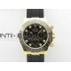 Daytona 116518LN YG APSF Black Dial Crystal Markers On Rubber Strap Slim A7750