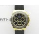 Daytona 116518LN YG APSF Best Edition Black Dial Crystals Markers On Rubber Strap Slim A7750