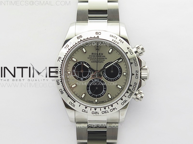 Daytona 116520 APSF Gray Dial Stick Markers On SS Bracelet Slim A7750