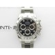 Daytona 116506 APSF Black Dial Crystals Markers On SS Bracelet Slim A7750