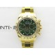 Daytona 116508 YG APSF Green Dial Sticks Markers On YG Bracelet Slim A7750