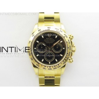 Daytona 116508 YG APSF Black Dial Sticks Markers On YG Bracelet Slim A7750