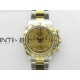 Daytona 116503 YG/SS APSF Gold Dial Crystals Markers On YG/SS Bracelet Slim A7750