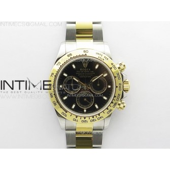 Daytona 116503 YG/SS APSF Black Dial Stick Markers On YG/SS Bracelet Slim A7750