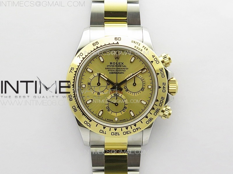 Daytona 116503 YG/SS APSF YG Dial Stick Markers On YG/SS Bracelet Slim A7750