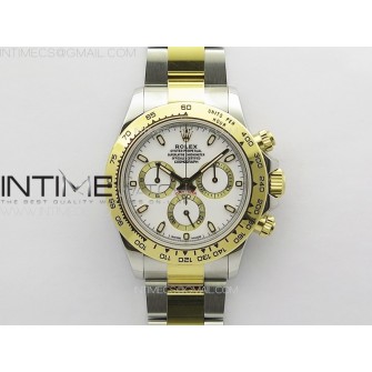 Daytona 116503 YG/SS APSF White Dial Stick Markers On YG/SS Bracelet Slim A7750