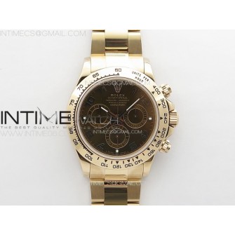 Daytona 116506 RG APSF Brown Dial Numbers Markers On RG Bracelet Slim A7750