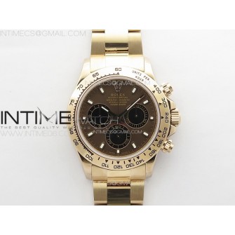 Daytona 116506 RG APSF Brown Dial Sticks Markers On RG Bracelet Slim A7750