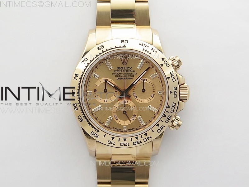 Daytona 116506 RG APSF RG Dial T Crystals Markers On RG Bracelet Slim A7750