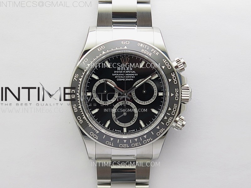 Daytona 126500 VSF 1:1 Best Edition 904L Steel Black Dial on SS Bracelet Asian 4801