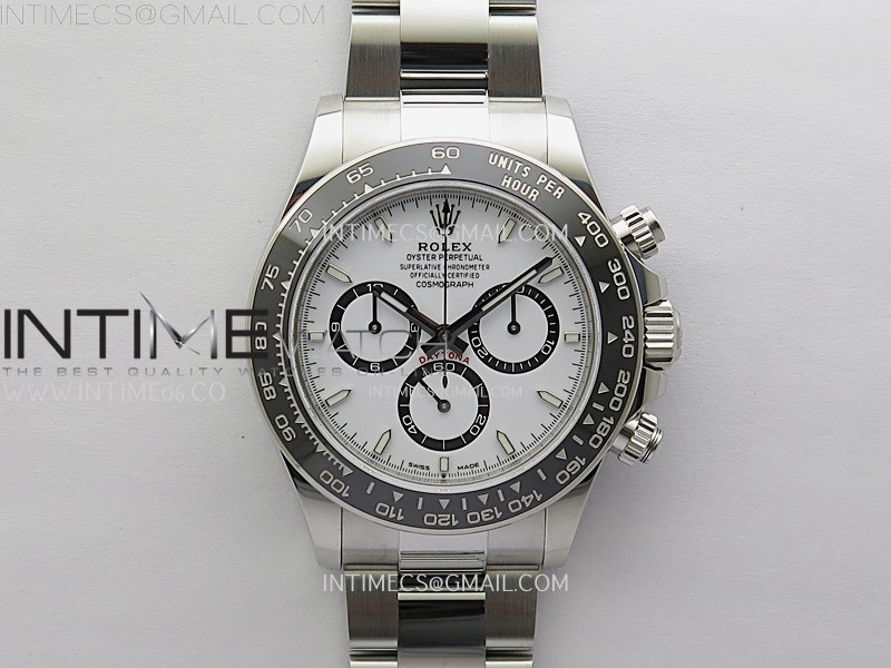 Daytona 126500 VSF 1:1 Best Edition 904L Steel White Dial on SS Bracelet asian 4801