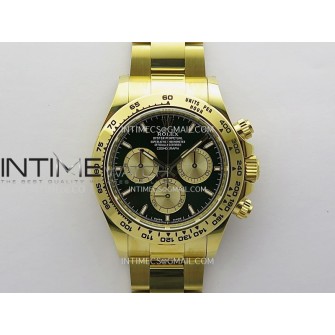 Daytona 126508 YG APSF 1:1 Best Edition Green Dial Stick Markers On 904L YG Bracelet SH4131