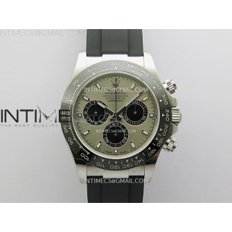 Daytona 116519 904L SS VSF 1:1 Best Edition On Oysterflex Gray Dial DD4130