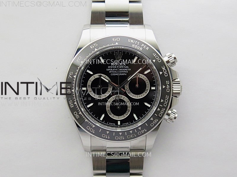 2023 Daytona 126500 904L Steel APSF 1:1 Best Edition Black Dial on 904L SS Bracelet SH4131