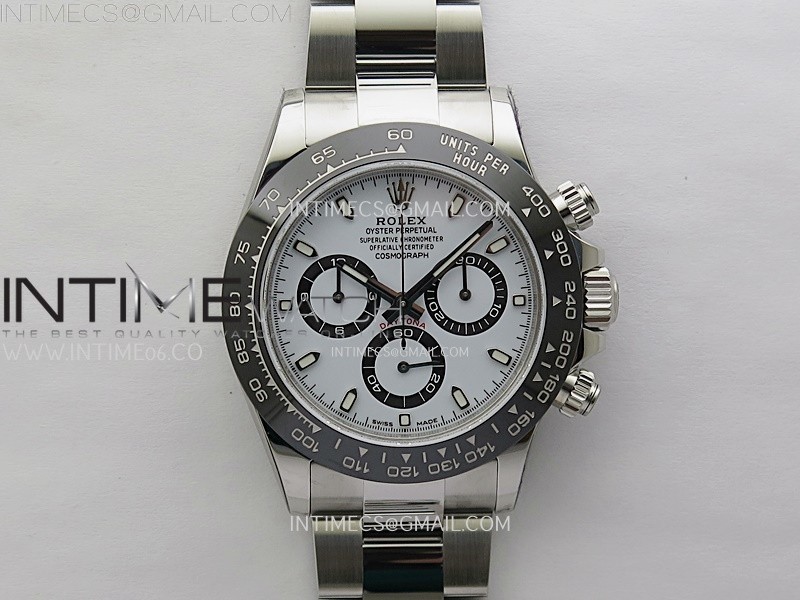 Daytona 116500 904L SS VSF 1:1 Best Edition White Dial on 904L SS Braclet SA4130