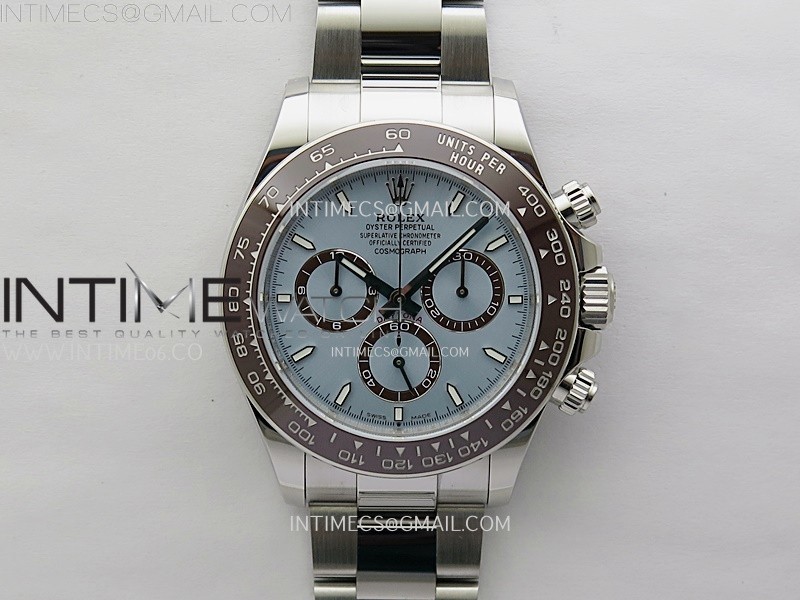 Daytona 126506 904L SS APSF 1:1 Best Edition Ice Blue Dial Sticks Markers on 904L SS Braclet SH4131