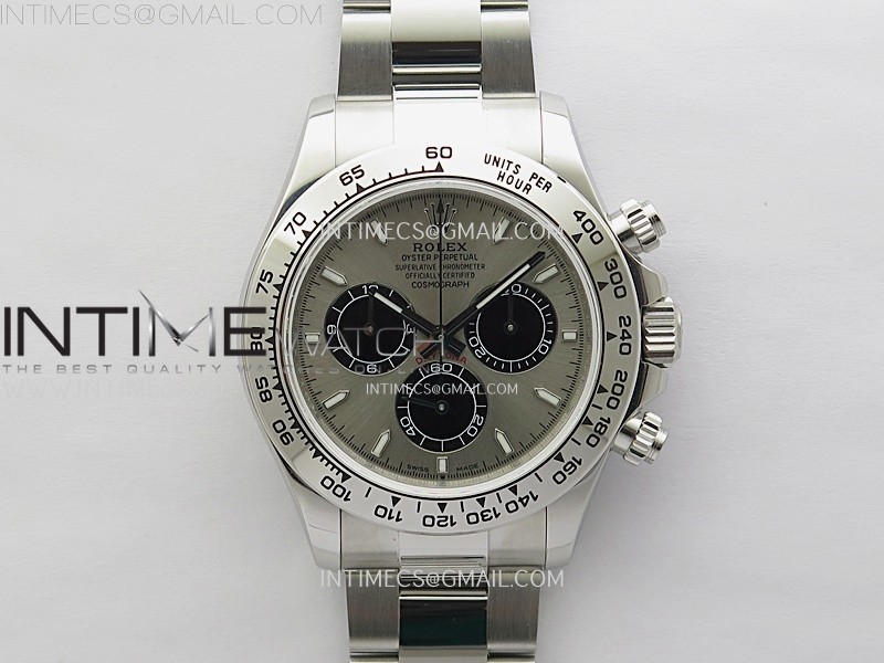 Daytona 126509 904L SS QF Best Edition Gray Dial Black Subdial on 904L SS Bracelet SA4131