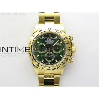Daytona 116508 YG APSF 1:1 Best Edition Green Dial on YG Bracelet SH4130