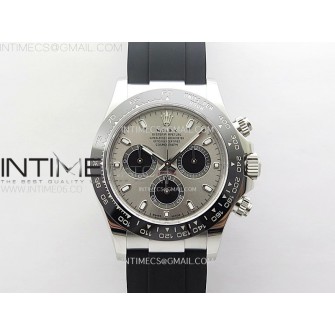 Daytona 116519 904L SS APSF 1:1 Best Edition Gray Dial Sticks Markers on Oysterflex Strap SH4130